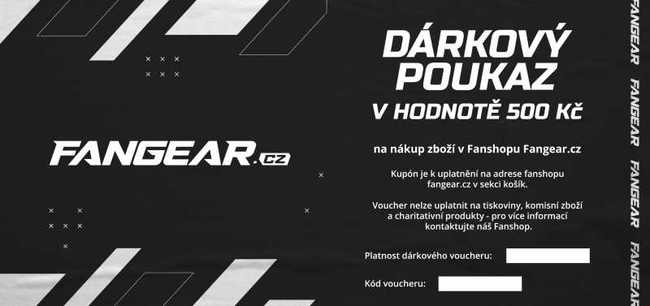 On-line dárkový poukaz NHL Fangear.cz v hodnotě 500 Kč